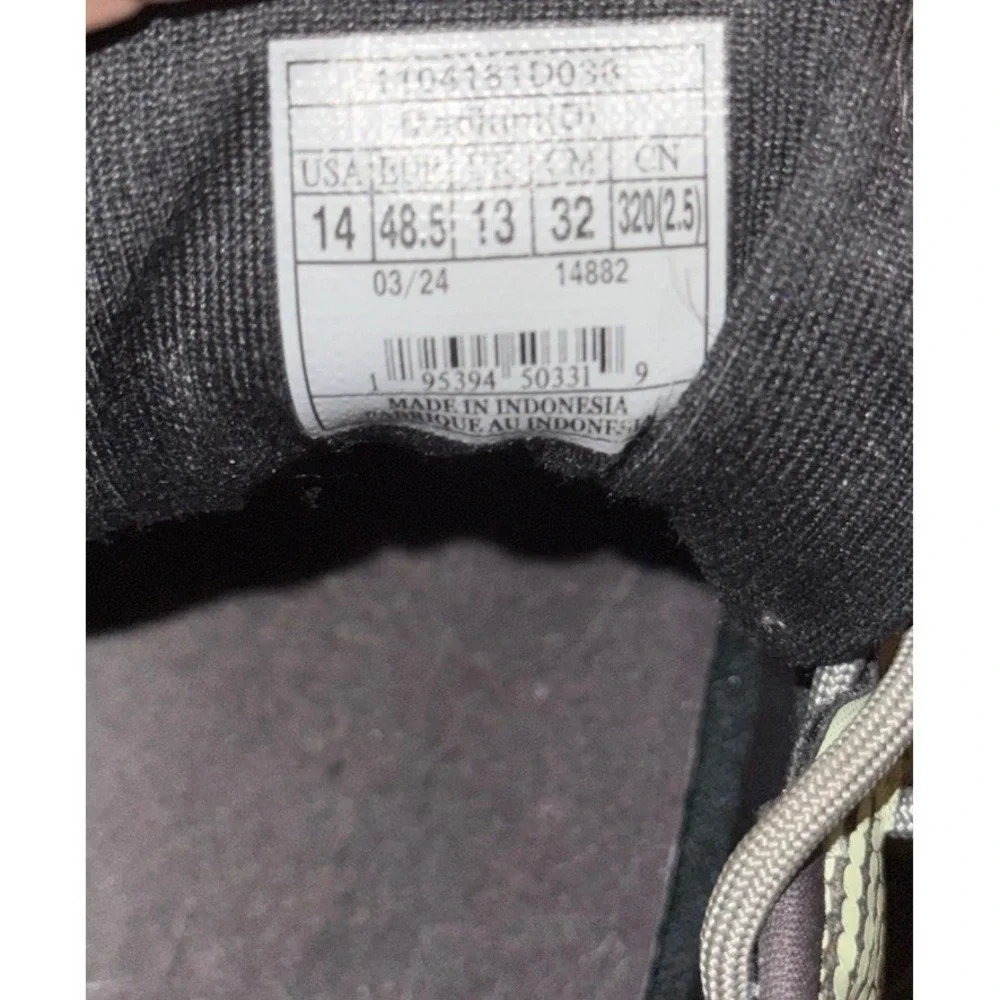 Brooks Ghost 16 Blackened Pearl/June Bug/Green Sneakers Men Size 14‎ D Medium